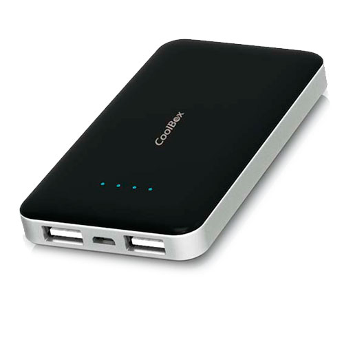 Cargador Power Bank Coolbox Pb6000 600mah 5v1a Negro Smartphones Ultraslim